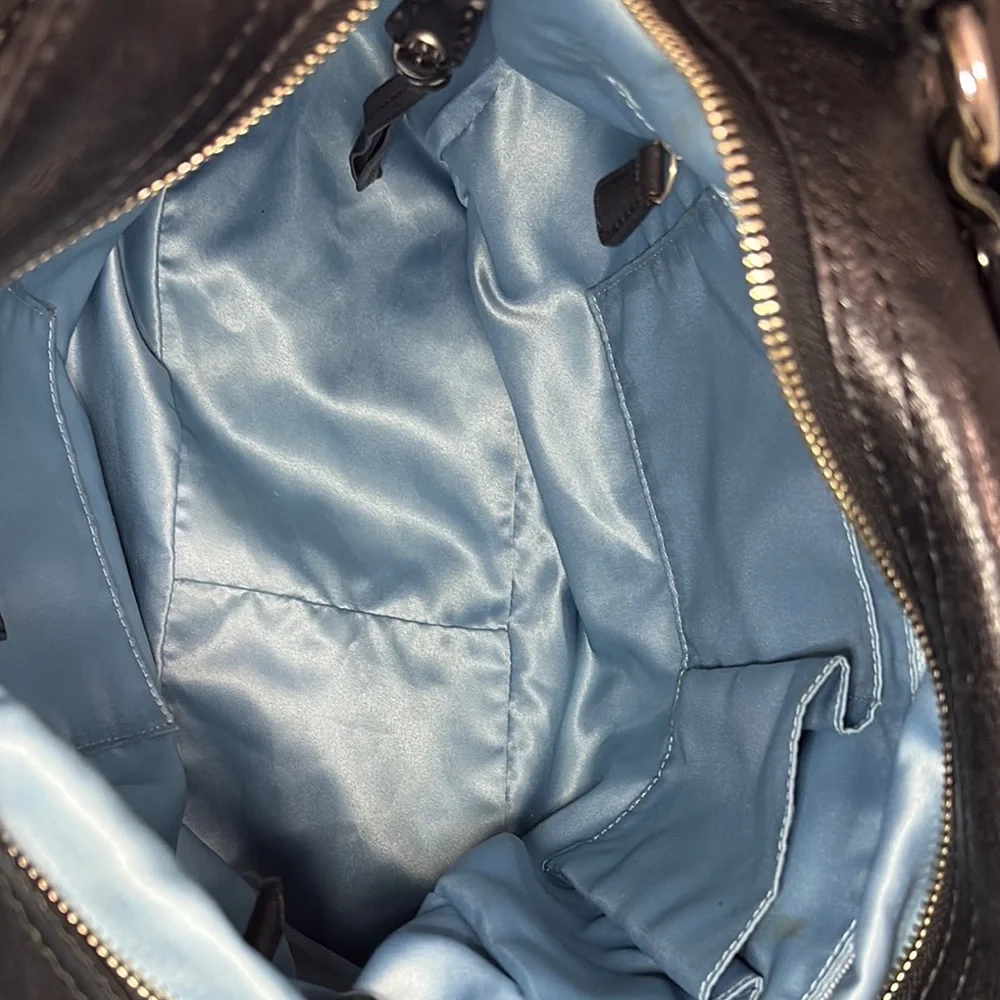 COACH Zoe Black Signature Jacquard Large Hobo Shoulder Bag #F12674 - Picture 10 of 15